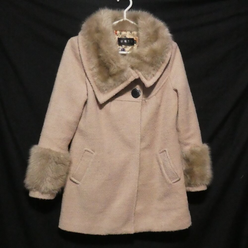 KING FISHER | medium | Faux Fur Collar Coat